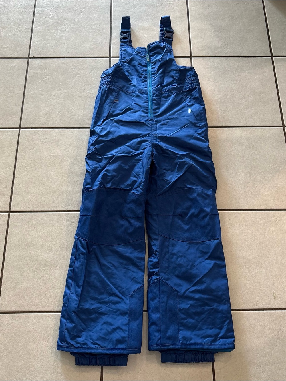 Champion Kids M 8-10 Snow Pants Bibs Overalls Waterproof Ski Snowboarding Blue